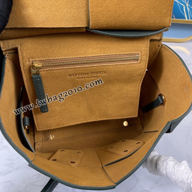 Bottega veneta高端女包 KF008 寶緹嘉荔枝紋松石綠arco29 BV經典款mini手拎肩背包  gxz1220